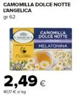 Tigre Amico Camomilla dolce notte L'ANGELICA offerta