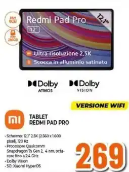 Expert TABLET REDMI PAD PRO offerta