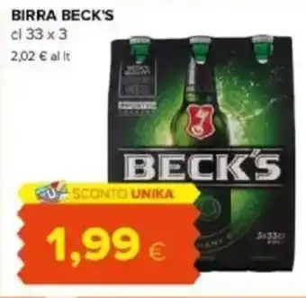 Tigre Amico Birra BECK'S offerta