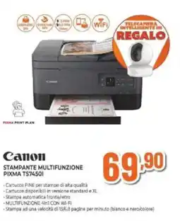 Expert Canon STAMPANTE MULTIFUNZIONE PIXMA TS74501 offerta
