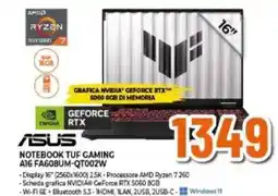 Expert ASUS NOTEBOOK TUF GAMING A16 FA608UM-QT002W offerta