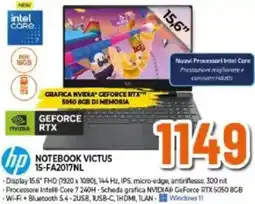 Expert hp NOTEBOOK VICTUS 15-FA2017NL offerta