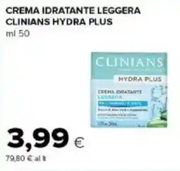 Tigre Amico Crema idratante leggera clinians hydra plus offerta