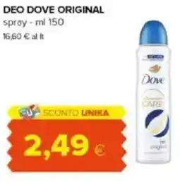 Tigre Amico Deo dove original spray offerta