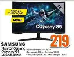 Expert SAMSUNG Monitor Gaming Odyssey G5 LS32CG552EUXEN offerta