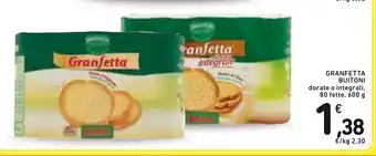 Spazio Conad Buitoni Granfetta 80 fette, 600g offerta
