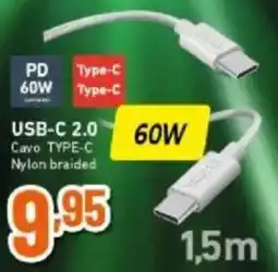 Expert sbs USB-C 2.0 Cavo TYPE-C Nylon braided offerta