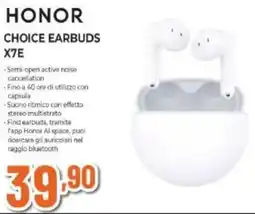Expert HONOR CHOICE EARBUDS X7E offerta