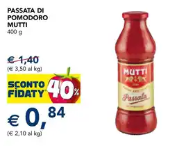 Esselunga Passata di pomodoro MUTTI offerta