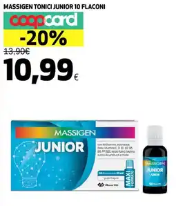 Coop Massigen tonici junior 10 flaconi offerta