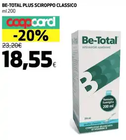 Coop Be-total plus sciroppo classico offerta