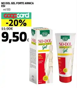 Coop No dol gel forte arnica ESI offerta