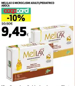 Coop Melilax 6 microclismi adulti/pediatrico aboca offerta