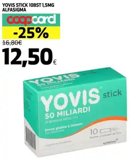 Coop Yovis stick 10BST alfasigma offerta