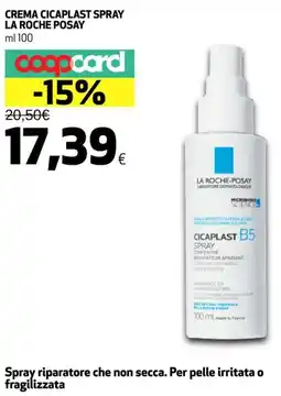 Coop Crema cicaplast spray LA ROCHE POSAY offerta