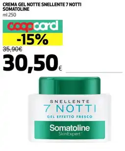 Coop Crema gel notte snellente 7 notti SOMATOLINE offerta