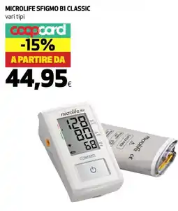 Coop Microlife sfigmo B1 classic vari tipi offerta