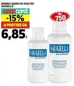 Coop Dermo liquido SAUGELLA offerta