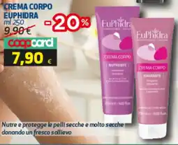 Coop Crema corpo EUPHIDRA offerta