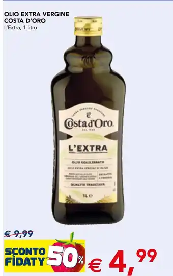 Esselunga Olio extra vergine COSTA D'ORO offerta