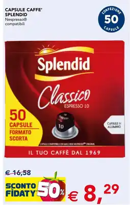 Esselunga Capsule caffe' SPLENDID offerta