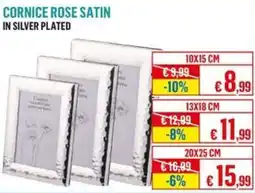 Satur Cornice rose satin 10 x 15 cm offerta