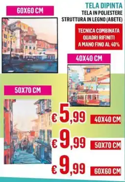 Satur Tela dipinta 50X70 cm offerta