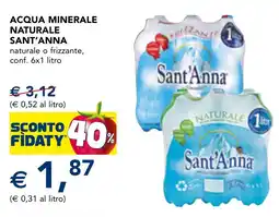 Esselunga Acqua minerale naturale SANT'ANNA offerta