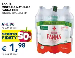 Esselunga Acqua minerale naturale panna eco offerta