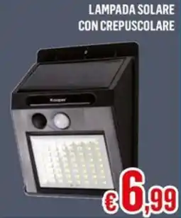 Satur Lampada solare con crepuscolare offerta