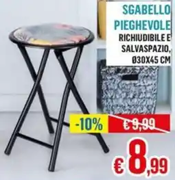 Satur Sgabello pieghevole offerta