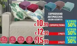 Satur Copridivano antimacchia decori assortiti offerta