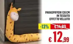 Satur Paraspifferi 120 cm in tessuto effetto velluto offerta