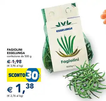 Esselunga Fagiolini ESSELUNGA offerta