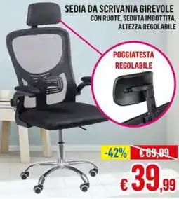 Satur Sedia da scrivania girevole offerta