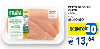 Esselunga Petto di pollo FILENI offerta