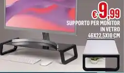 Satur Supporto per monitor in vetro 46x22,5x10 cm offerta