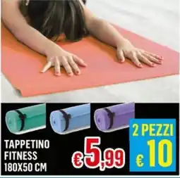 Satur Tappetino fitness 180x50 cm offerta