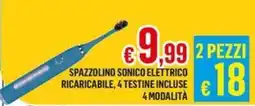 Satur Spazzolino sonico elettrico ricaricabile offerta