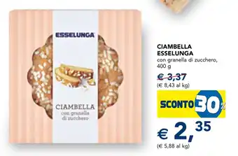 Esselunga Ciambella ESSELUNGA offerta