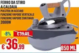 Satur Ferro da stiro a caldaia 2000W offerta