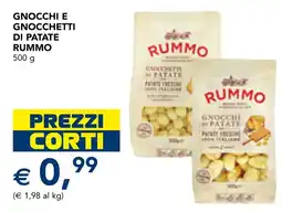Esselunga Gnocchi e gnocchetti di patate RUMMO offerta
