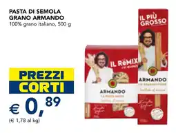 Esselunga Pasta di semola grano ARMANDO offerta