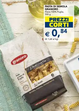 Esselunga Pasta di semola GRANORO offerta