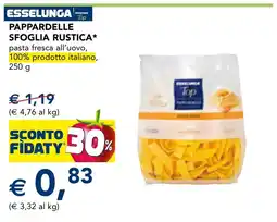 Esselunga Esselunga pappardelle sfoglia rustica offerta
