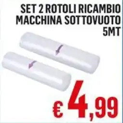 Satur Set 2 rotoli ricambio macchina sottovuoto 5MT offerta