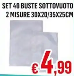 Satur Set 40 buste sottovuoto offerta