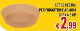 Satur Set 36 cestini per friggitrice ad aria offerta