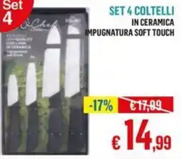 Satur Set 4 coltelli offerta