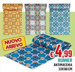 Satur Runner antimacchia 33x180 cm offerta